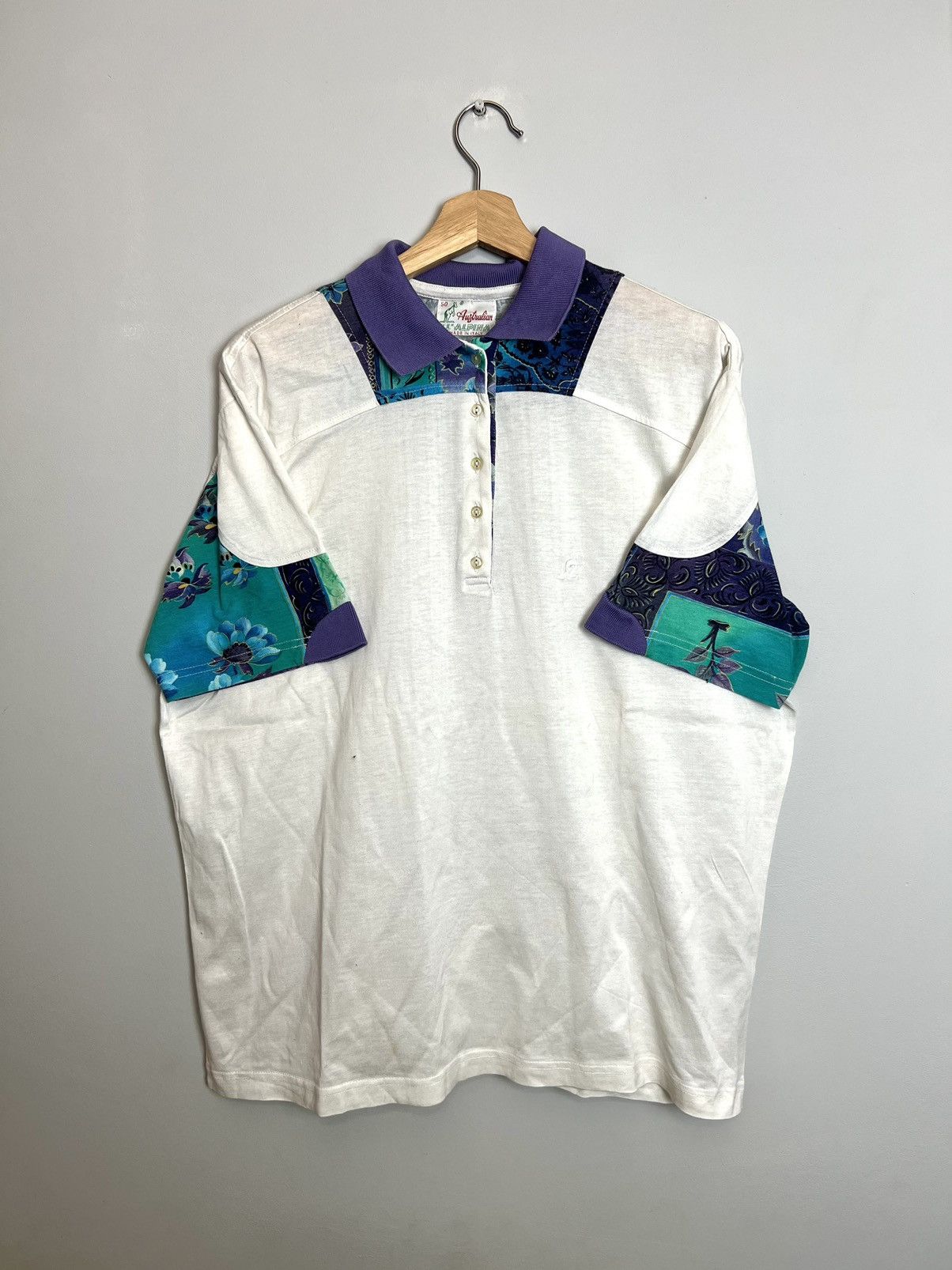Veste Vintage Australian Années 80 - Taille 52 - Style Sportif Tennis Gabber - Nouvelle