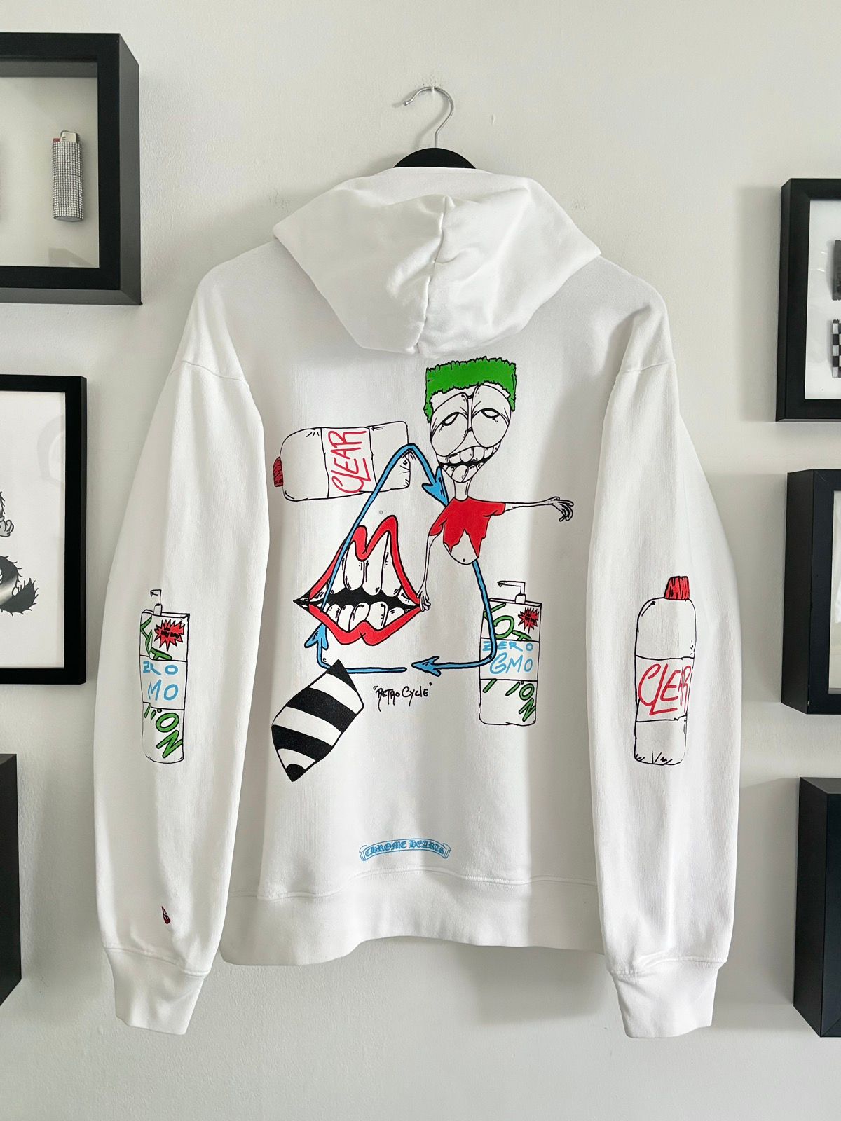 Chrome Hearts MATTY BOY “COLOR BLIND” GMO CLEAR ART HOODIE | TOP DRWR