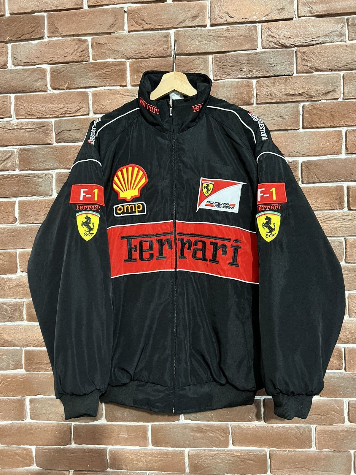 Vintage Y2k Ferrari Michael Schumacher Nascar Racing Jacket TOP DRWR
