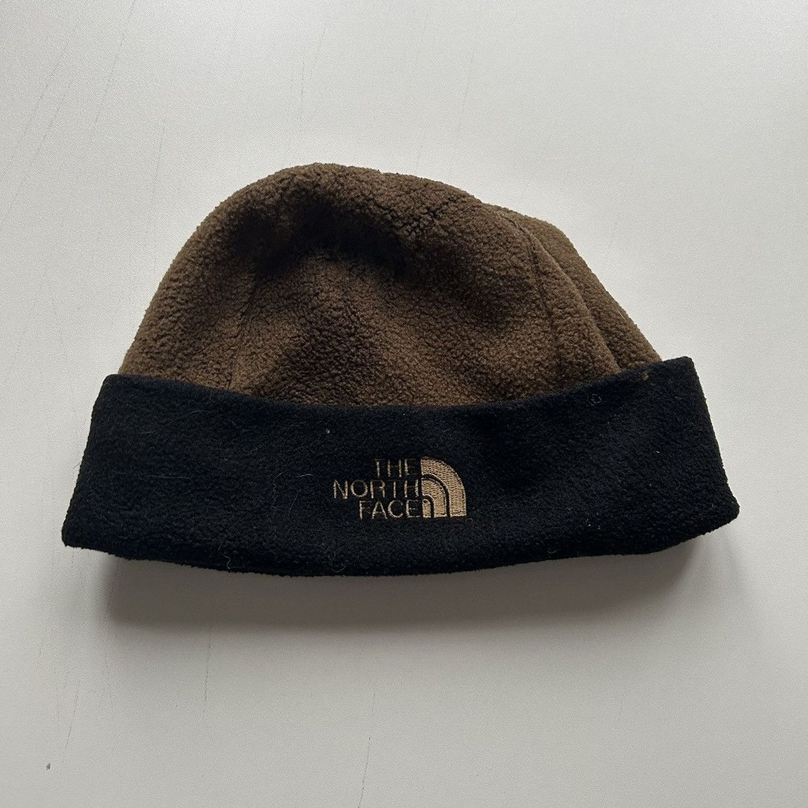 Vintage 1990s The North Face Embroidered Fleece Beanie Hat TOP DRWR