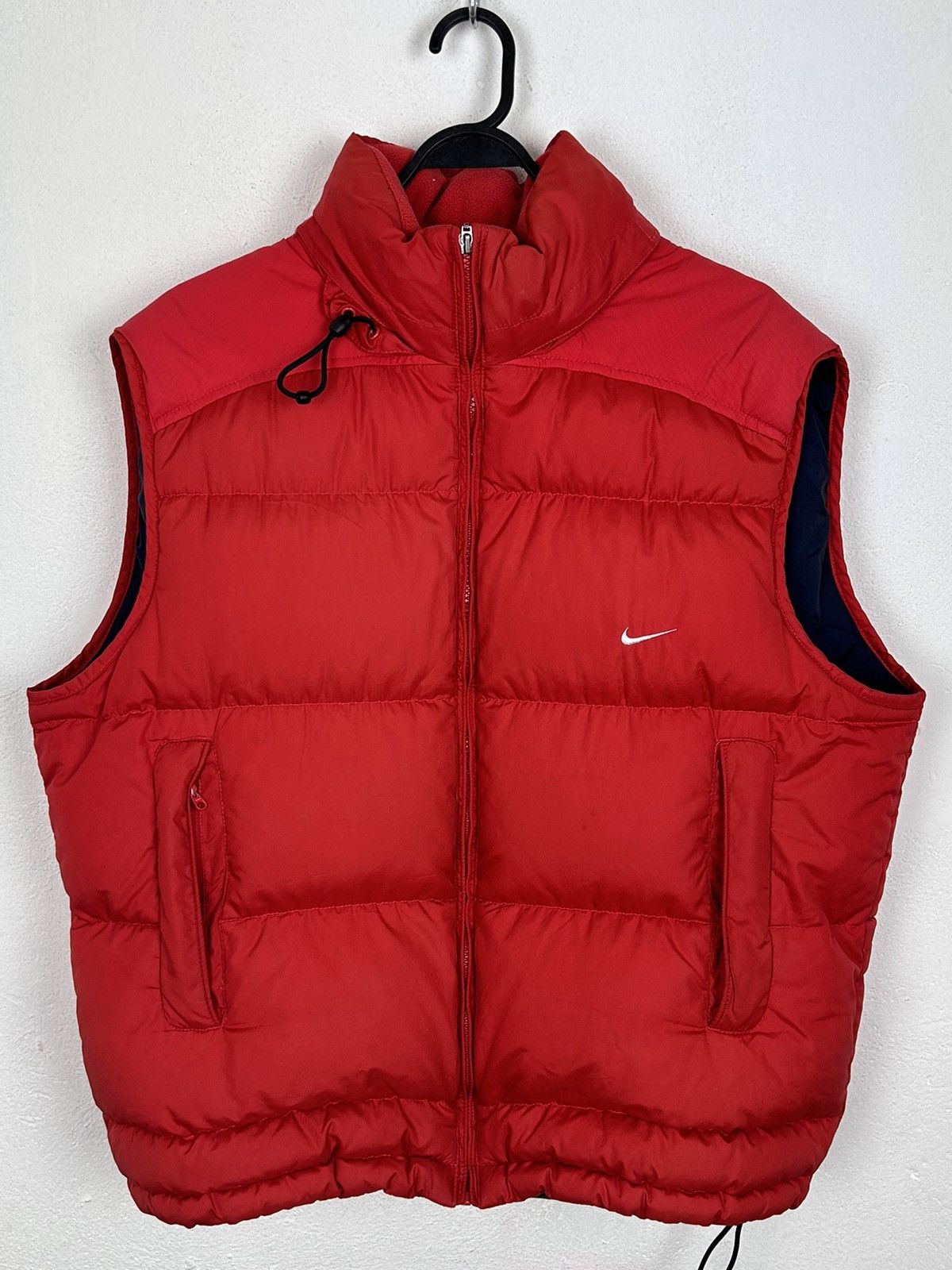 Nike Vintage 00s Vintage Nike Down Puffer Vest In Red TOP DRWR