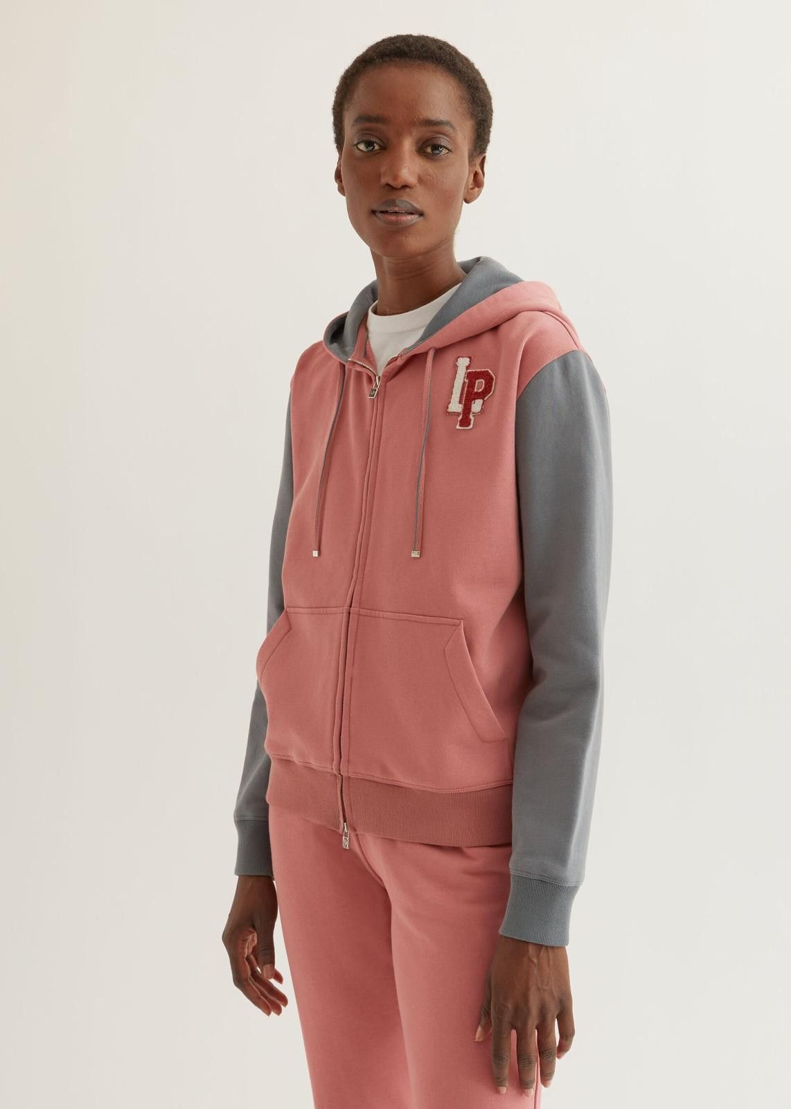 Blush zip up hoodie sale