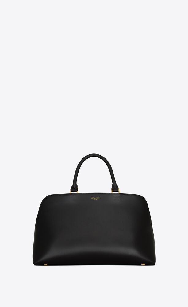 Saint Laurent Paris Sac De Jour leather bowling bag TOP DRWR