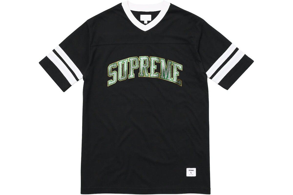 Supreme Glitter Arc Logo Tee | TOP DRWR