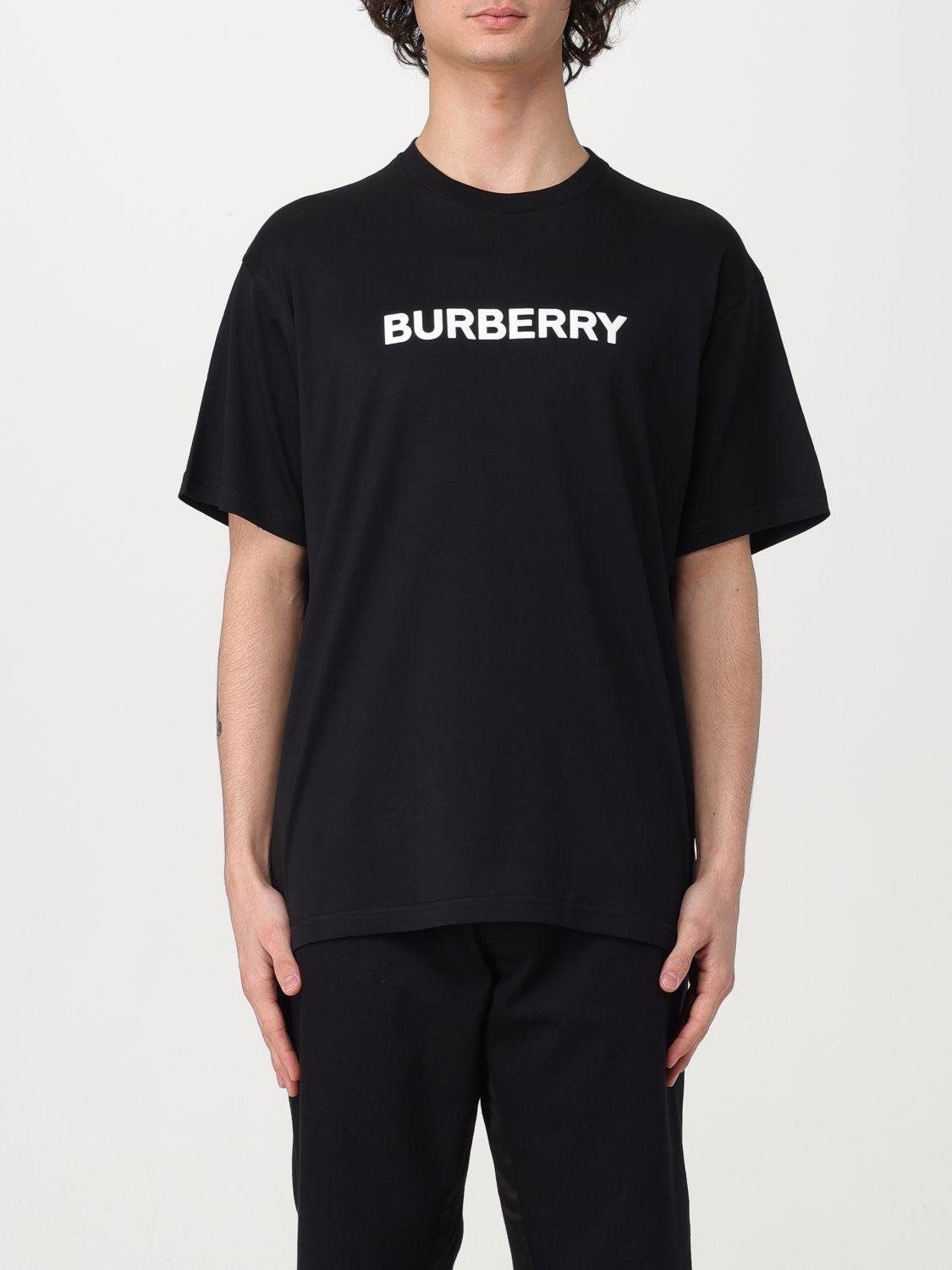 Burberry T Shirt Men Black TOP DRWR