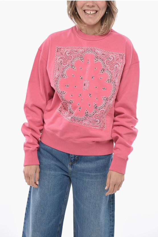 Pink bandana sweatshirt sales