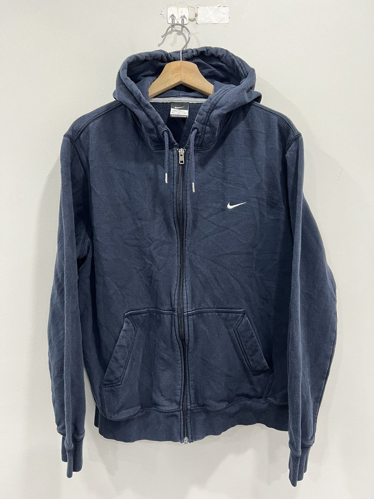 Nike hooded zipper cardigan sweatshirt best sale