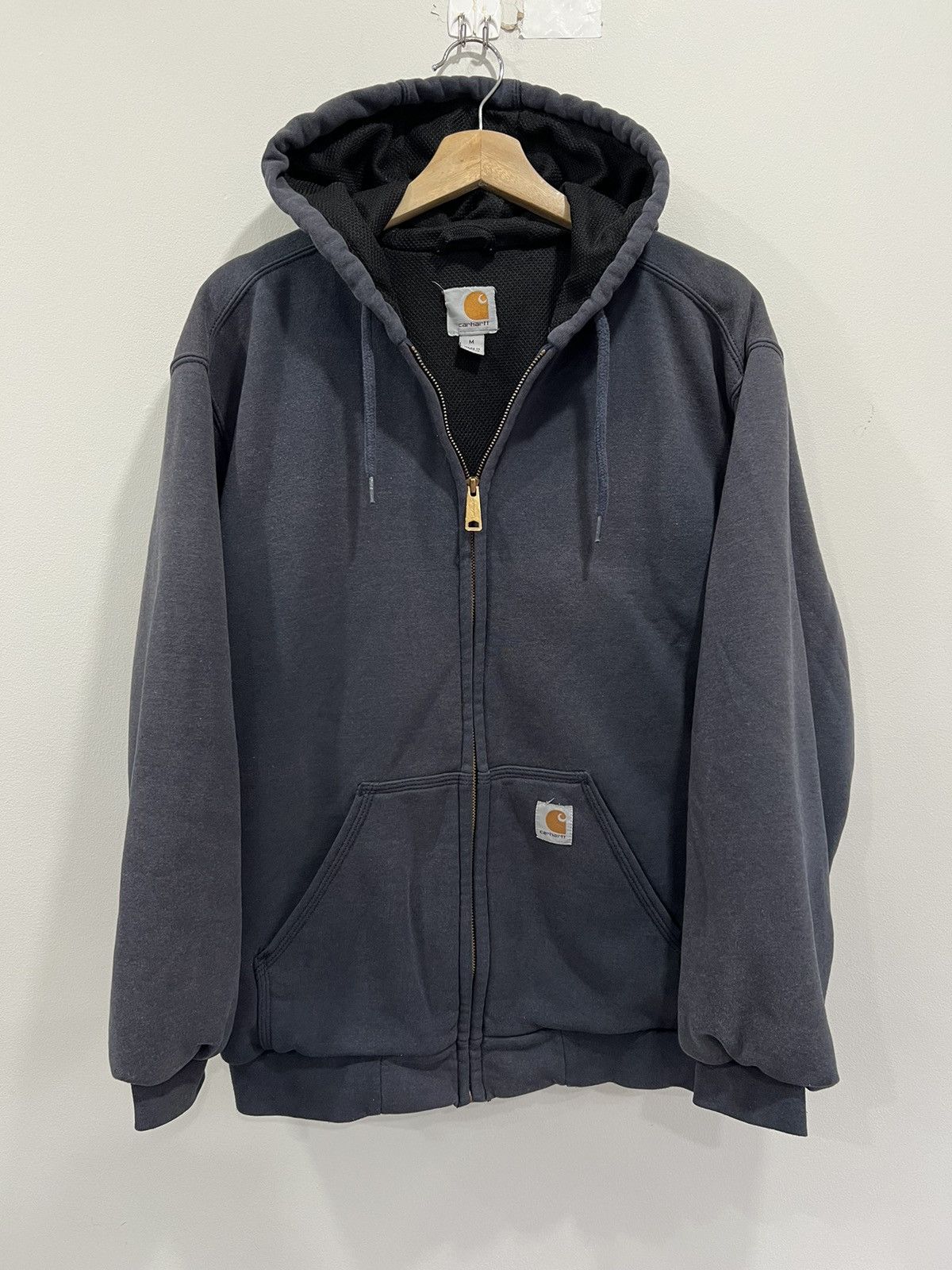 Vintage Carhartt Thermal Lined Hoodie sweater zip up TOP DRWR
