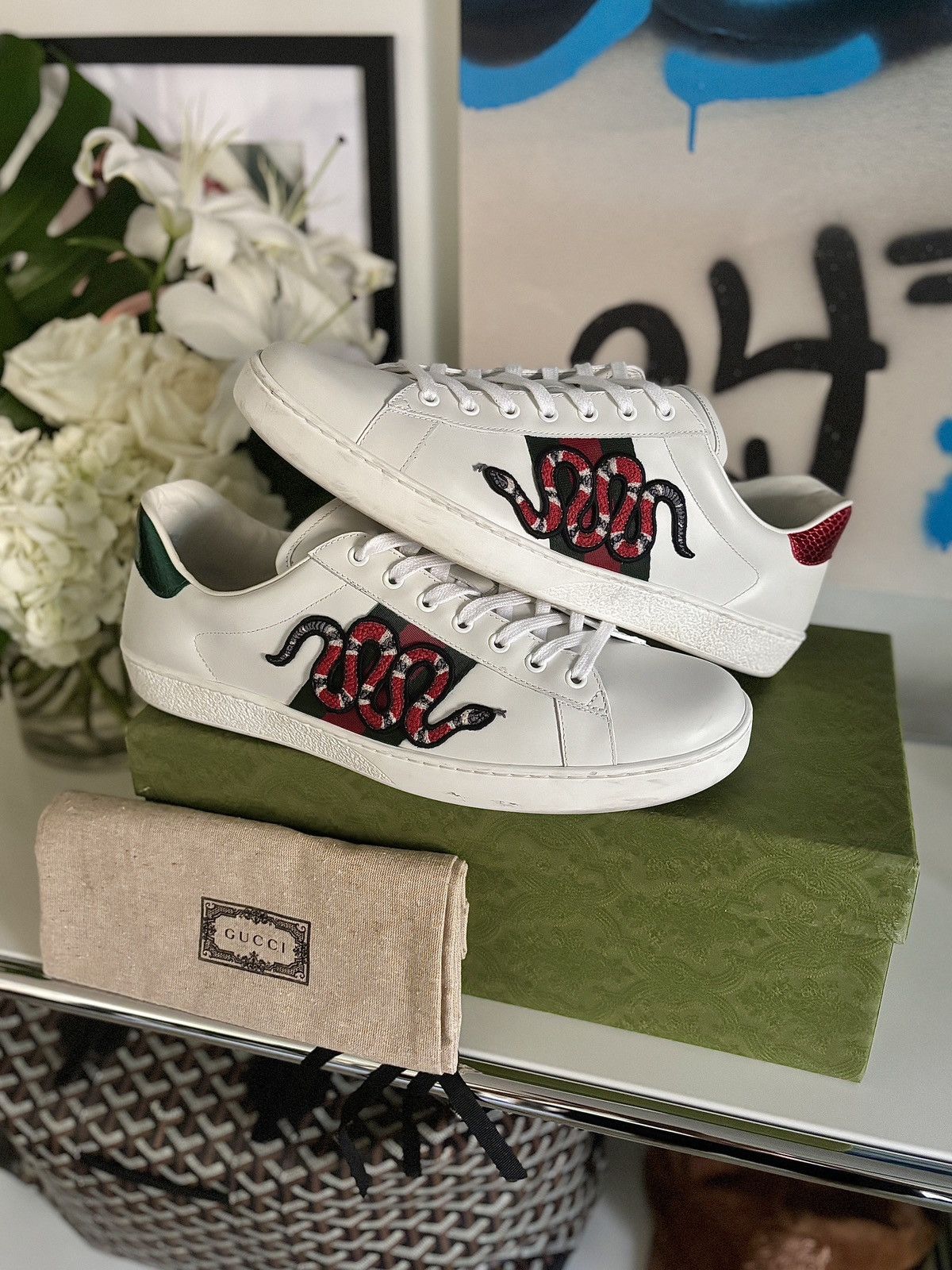 Gucci ace sneakers snake online