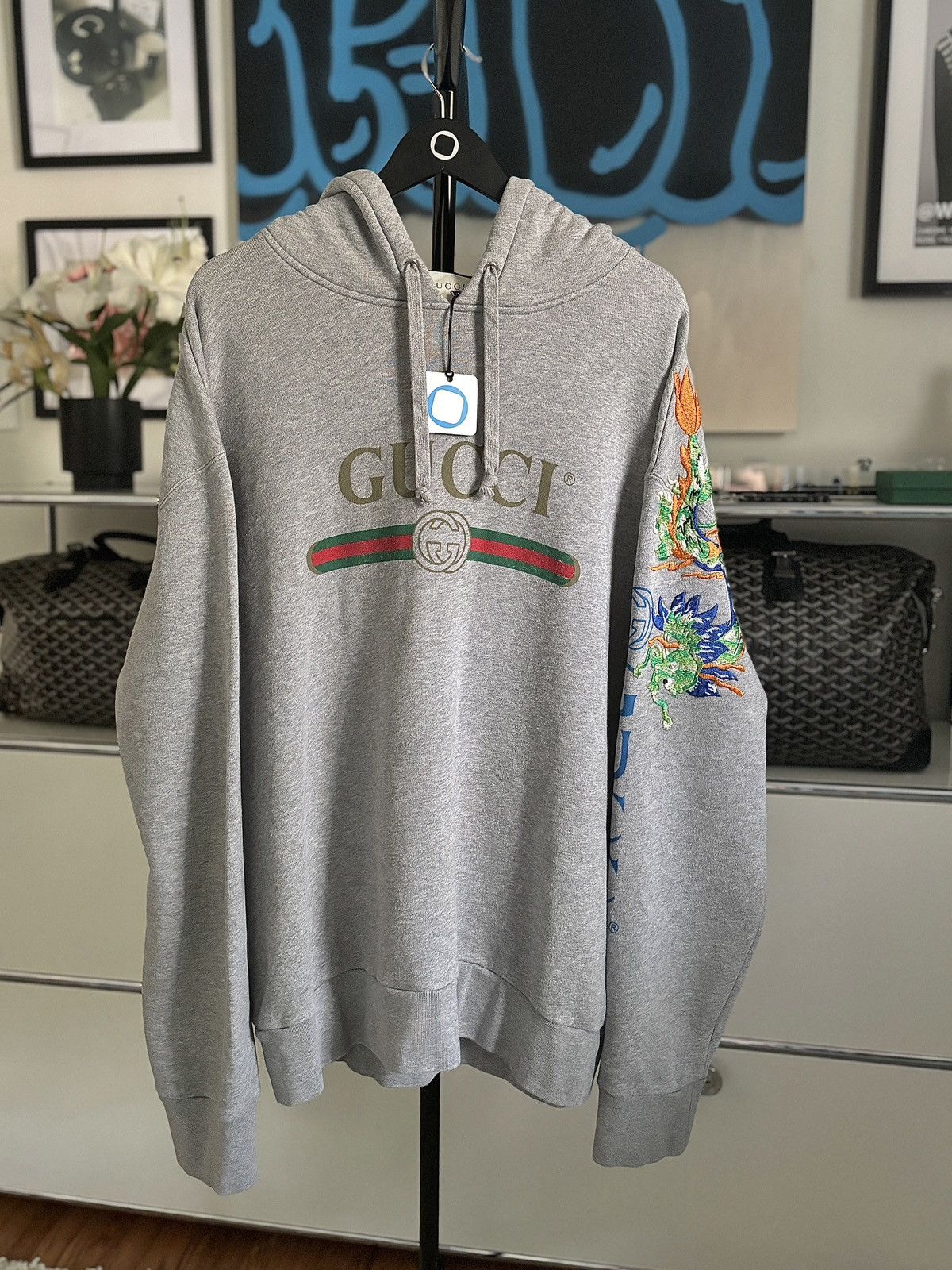 XXXL GUCCI DRAGON EMBROIDERY HOODIE TOP DRWR