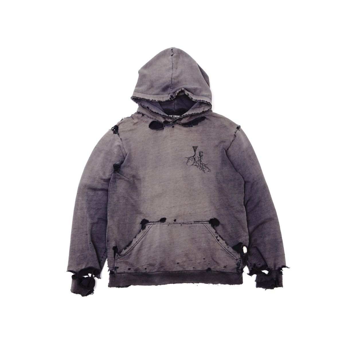 Raf Simons 2002AW Virginia Creeper distressed hoodie TOP DRWR