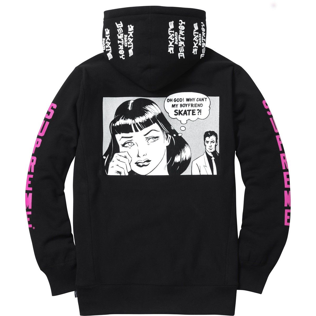Supreme x Thrasher Supreme Trasher Boyfriend Hoodie