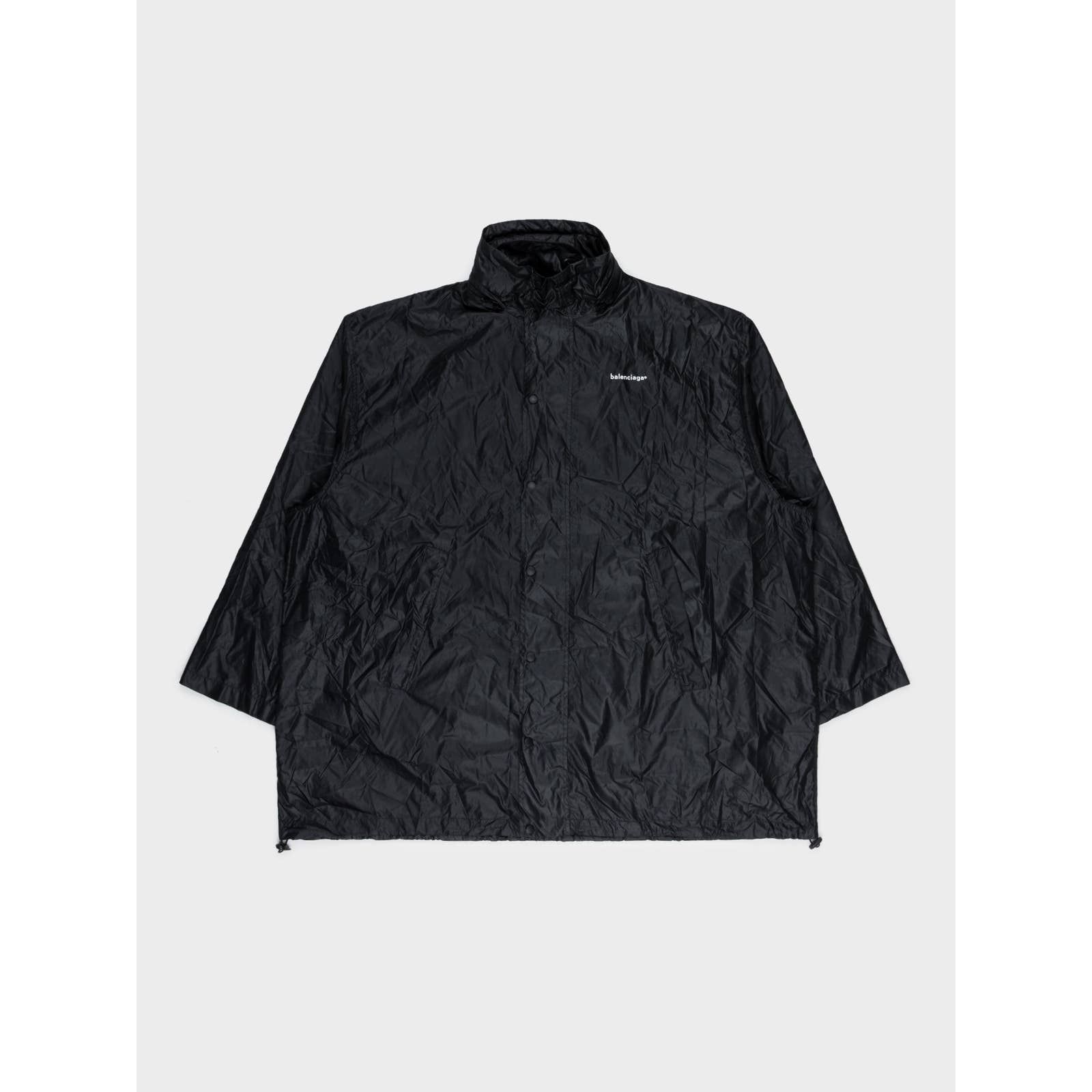 Balenciaga Crinkled Oversized Windbreaker TOP DRWR