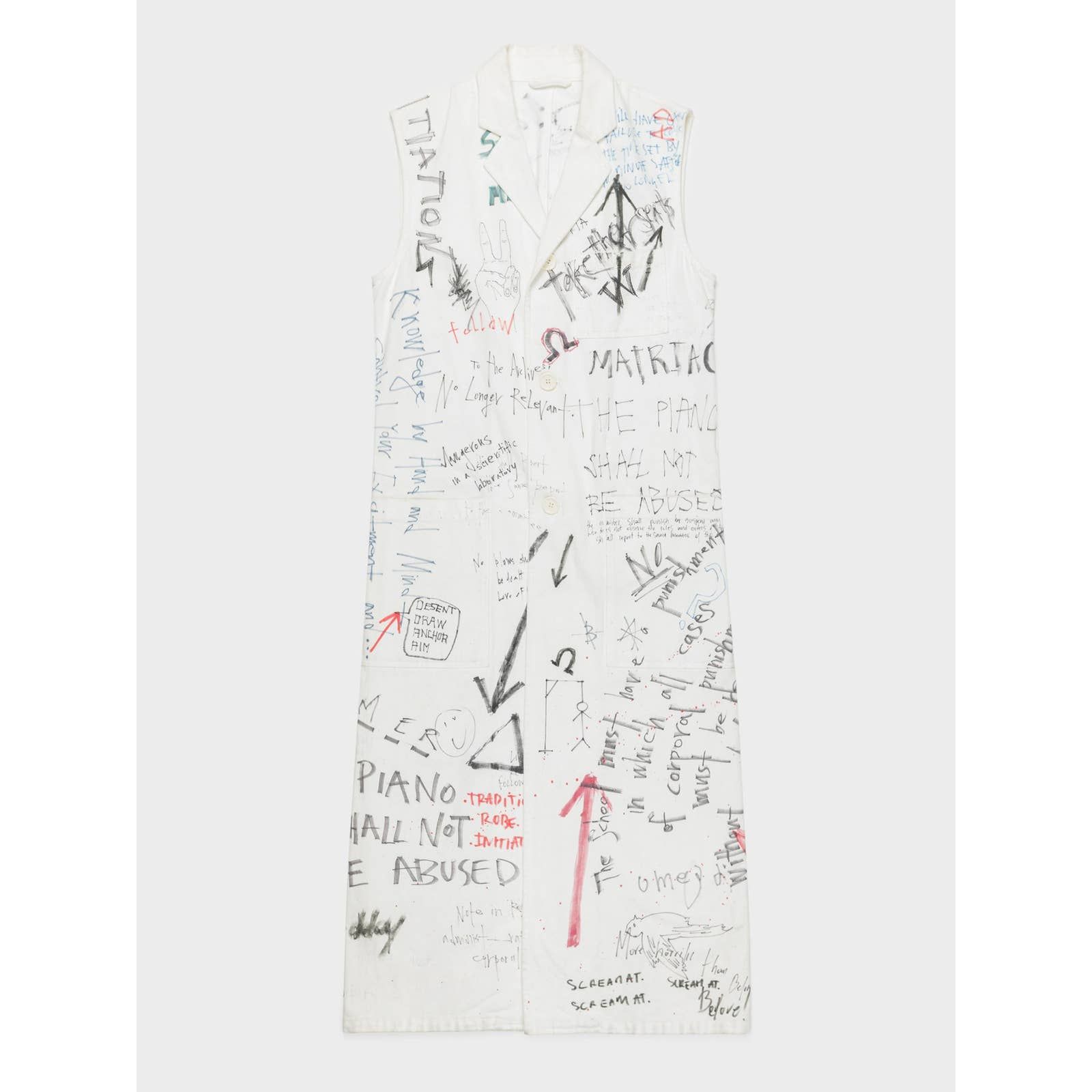 Raf Simons AW15 Graffiti Lab Coat TOP DRWR
