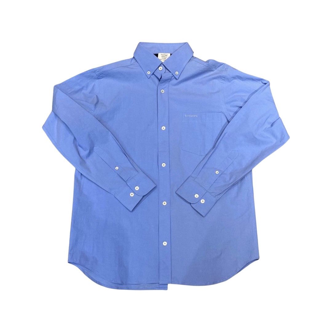 VETEMENTS double collar double sided button up shirt TOP DRWR