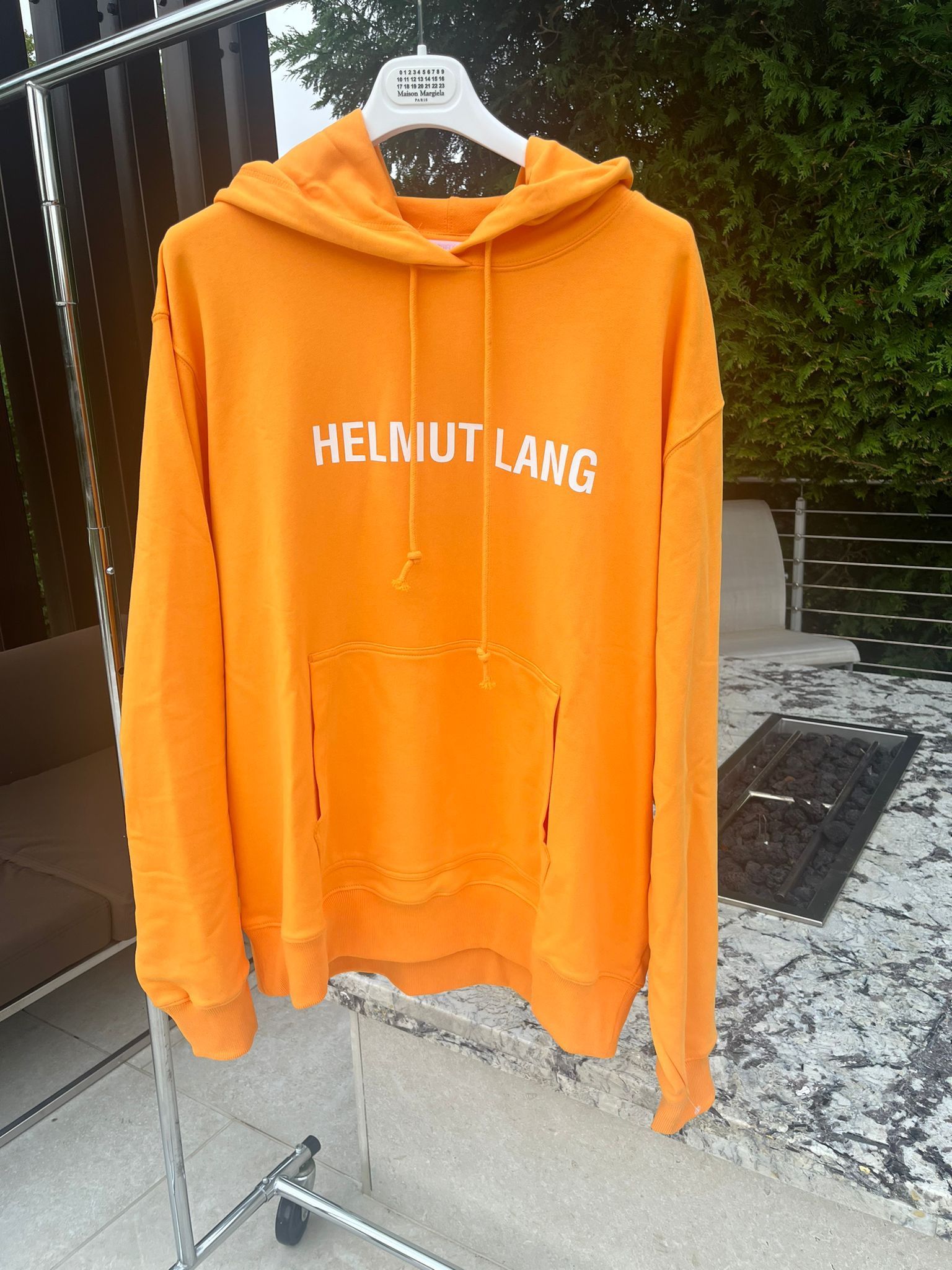 Helmut lang orange hoodie sale