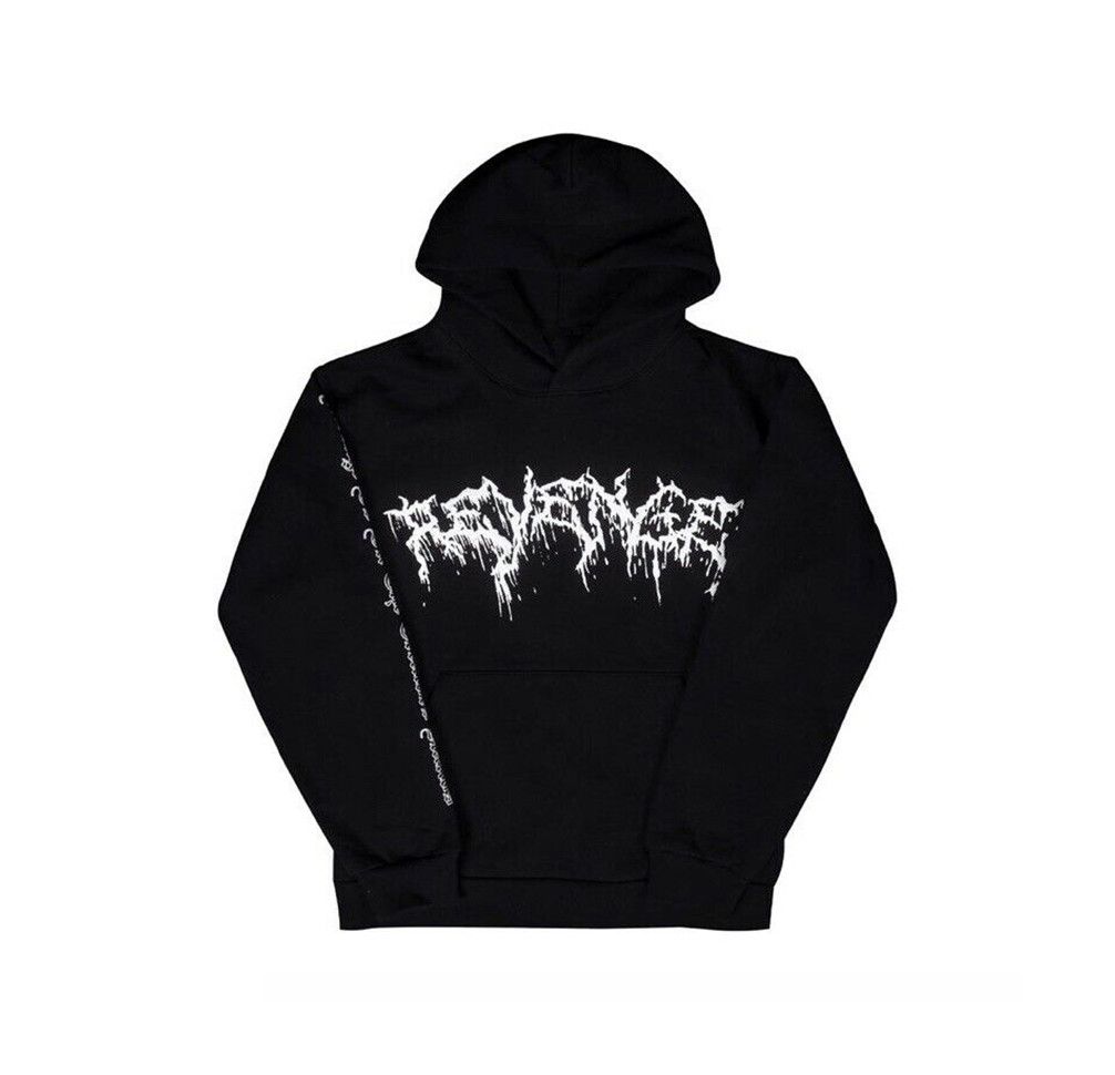 Revenge Lightning Drip Black Hoodie TOP DRWR