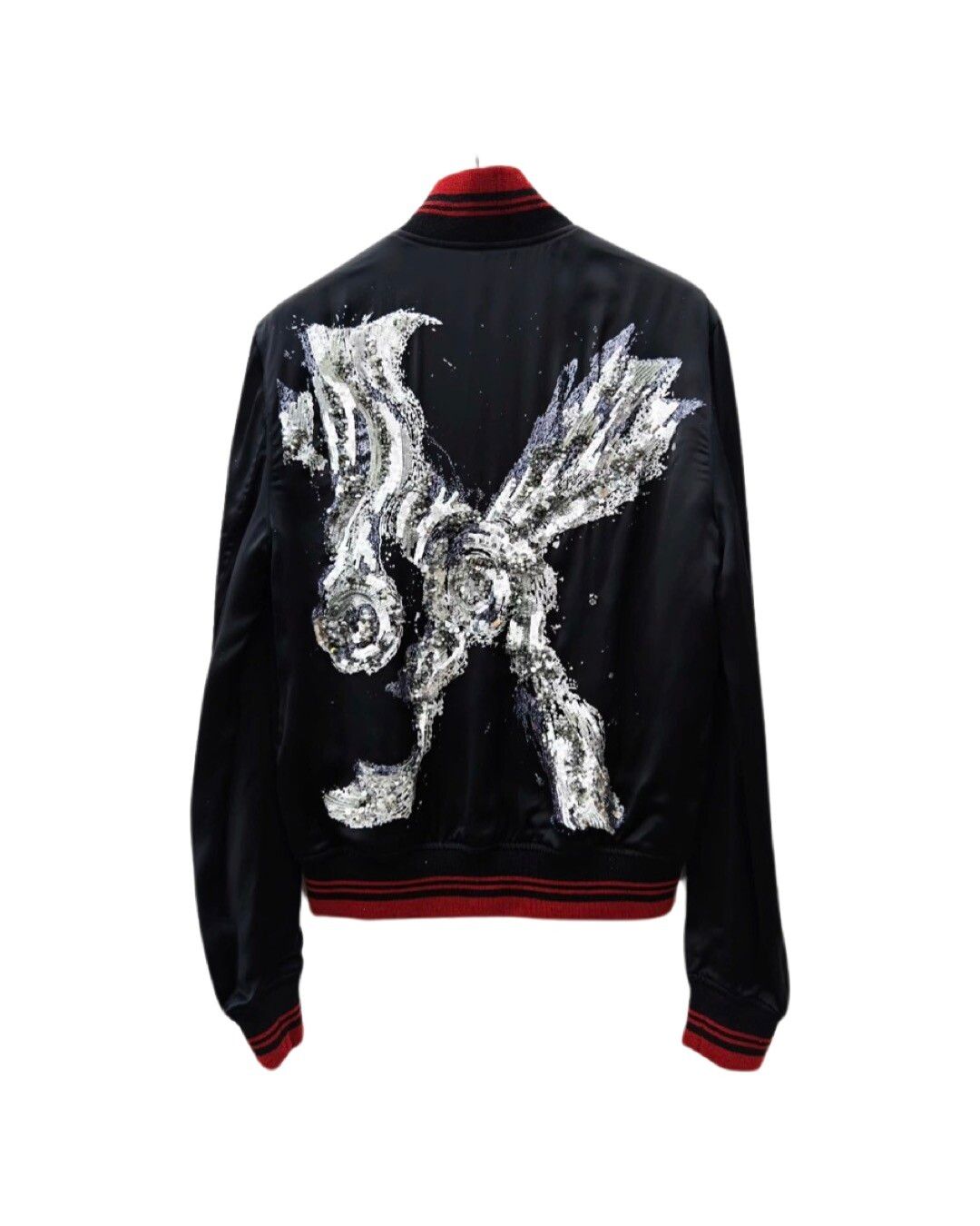 Hedi Slimane Saint Laurent Paris SS15 Mr X embellished sequin satin bomber jacket TOP DRWR