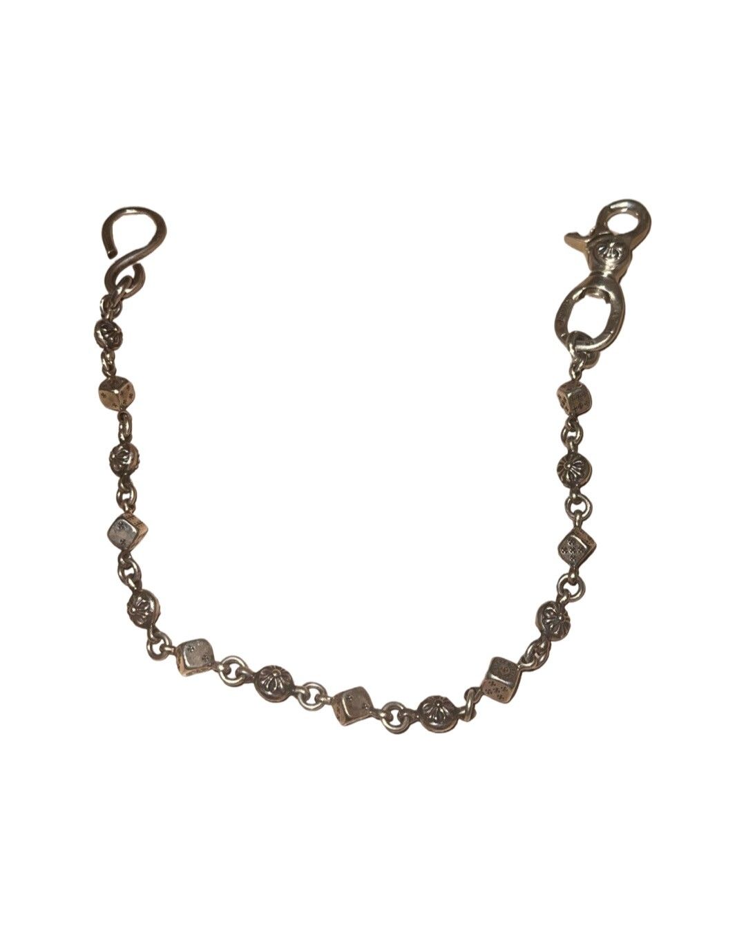 Chrome Hearts Dice cross ball lobster clasp wallet chain TOP DRWR