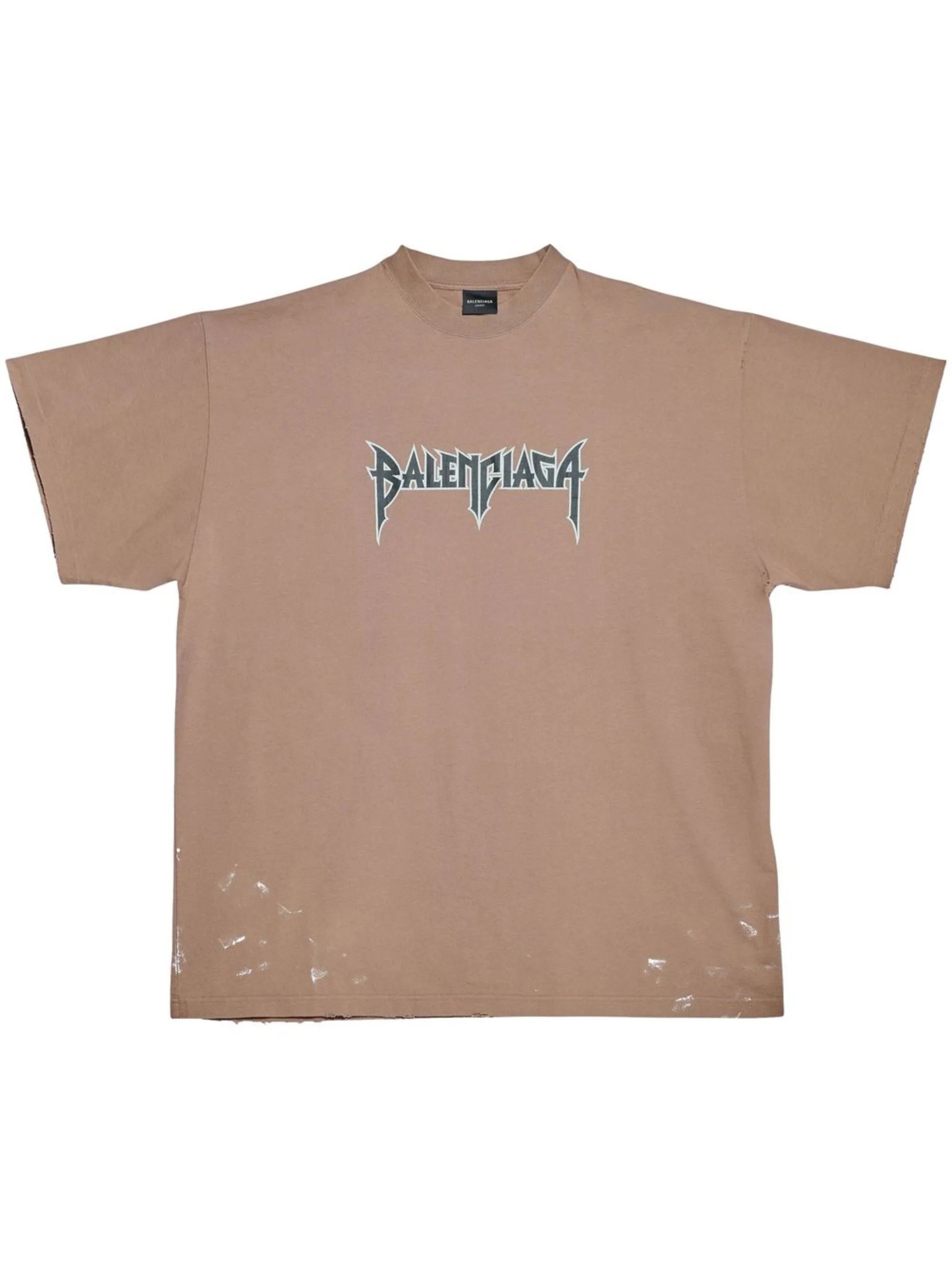 Balenciaga brown t shirt online