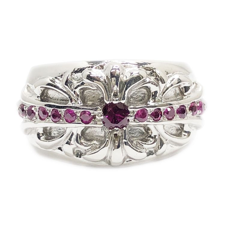 Chrome hearts ruby ring hot sale