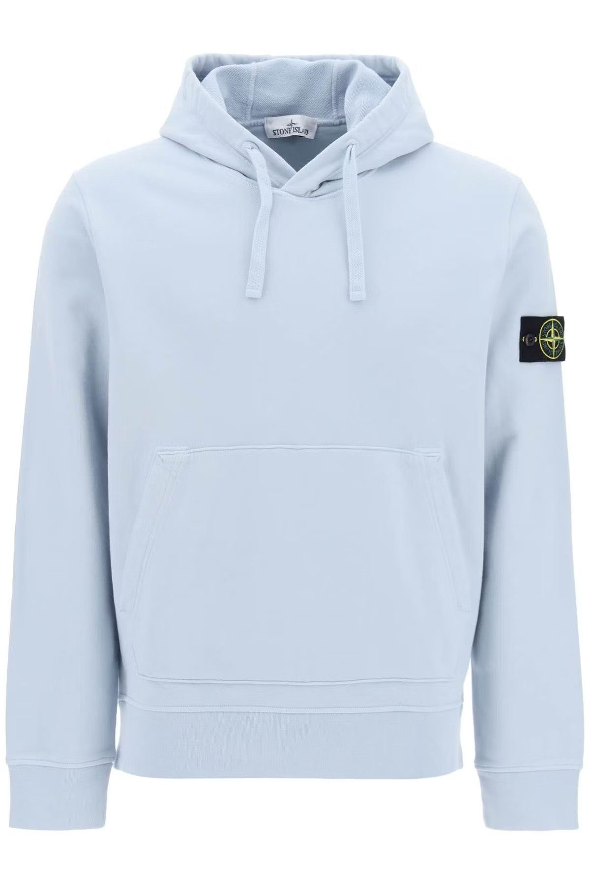 Light blue stone island hoodie clearance