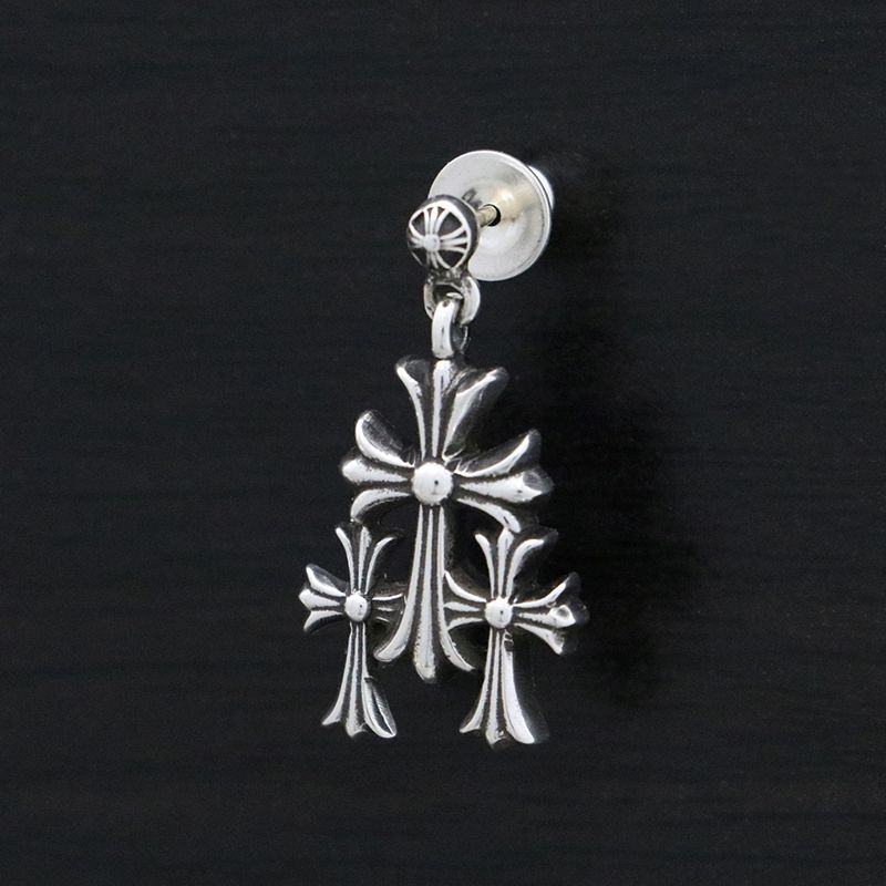 Chrome Hearts Triple Cross Drop Earring TOP DRWR