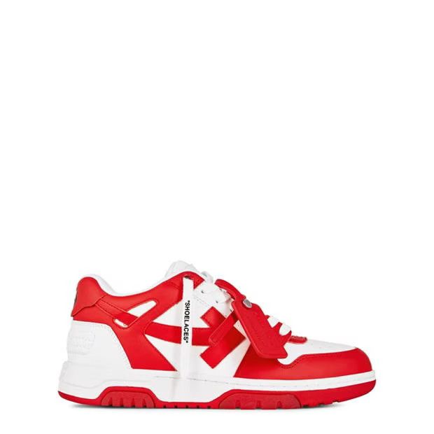 Off white red trainers hotsell