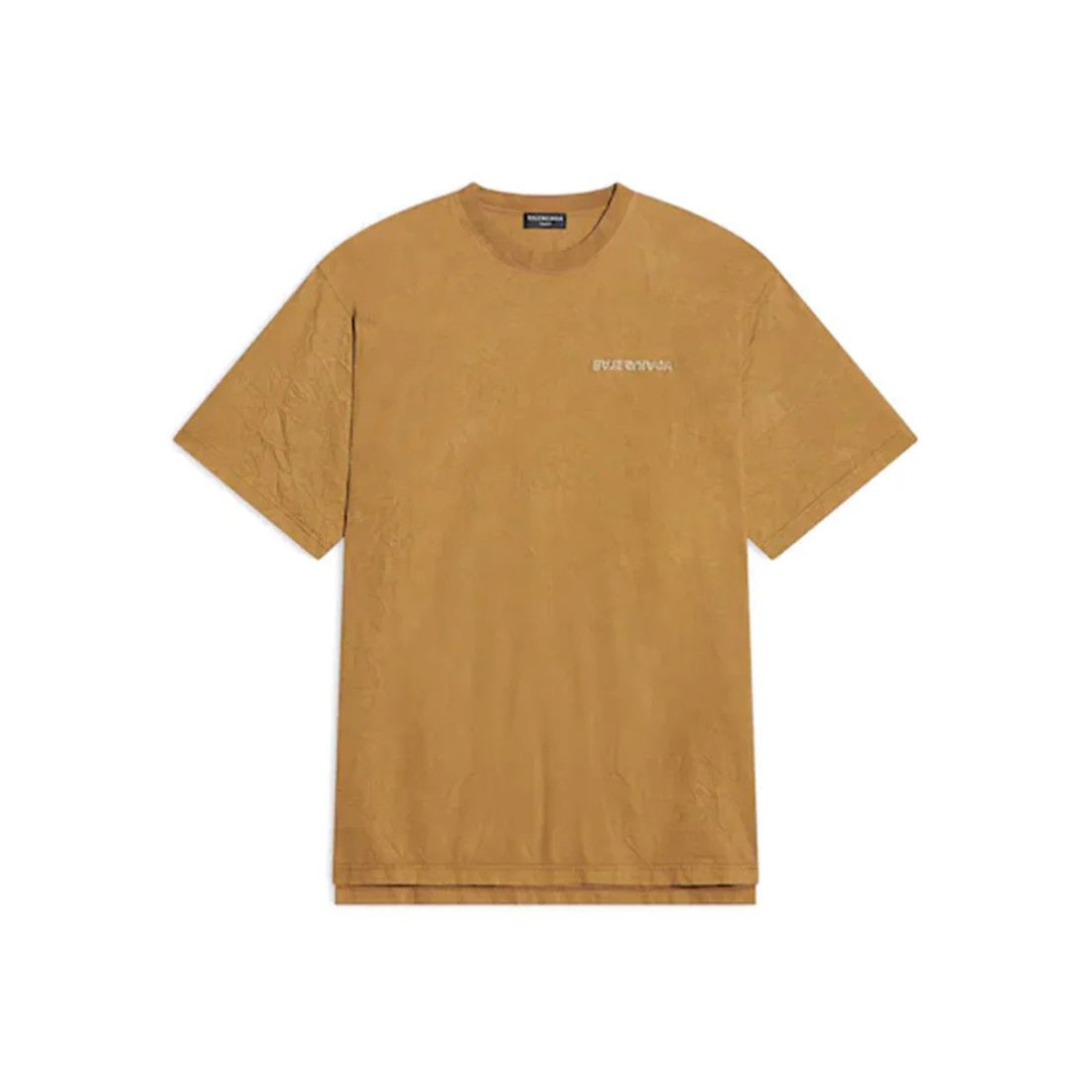 Balenciaga o1mt1gz0524 Turn Slit T Shirt in Beige TOP DRWR