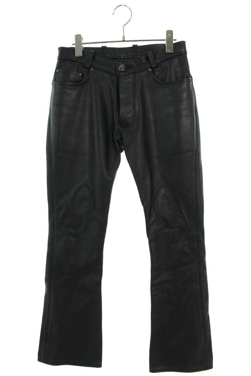 Chrome hearts leather pants deals