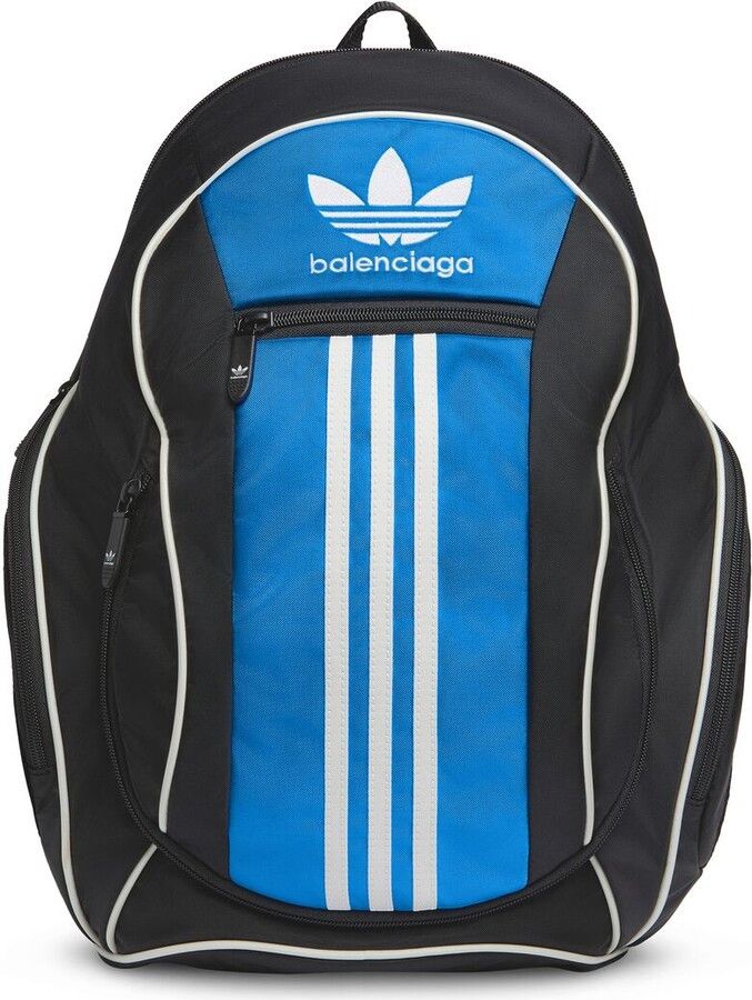 Adidas Balenciaga o1mt1gz0424 Size OS Small Backpack in Black Blue White TOP DRWR