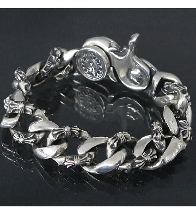 Chrome Hearts Fancy Link Lobster Clasp Bracelet TOP DRWR