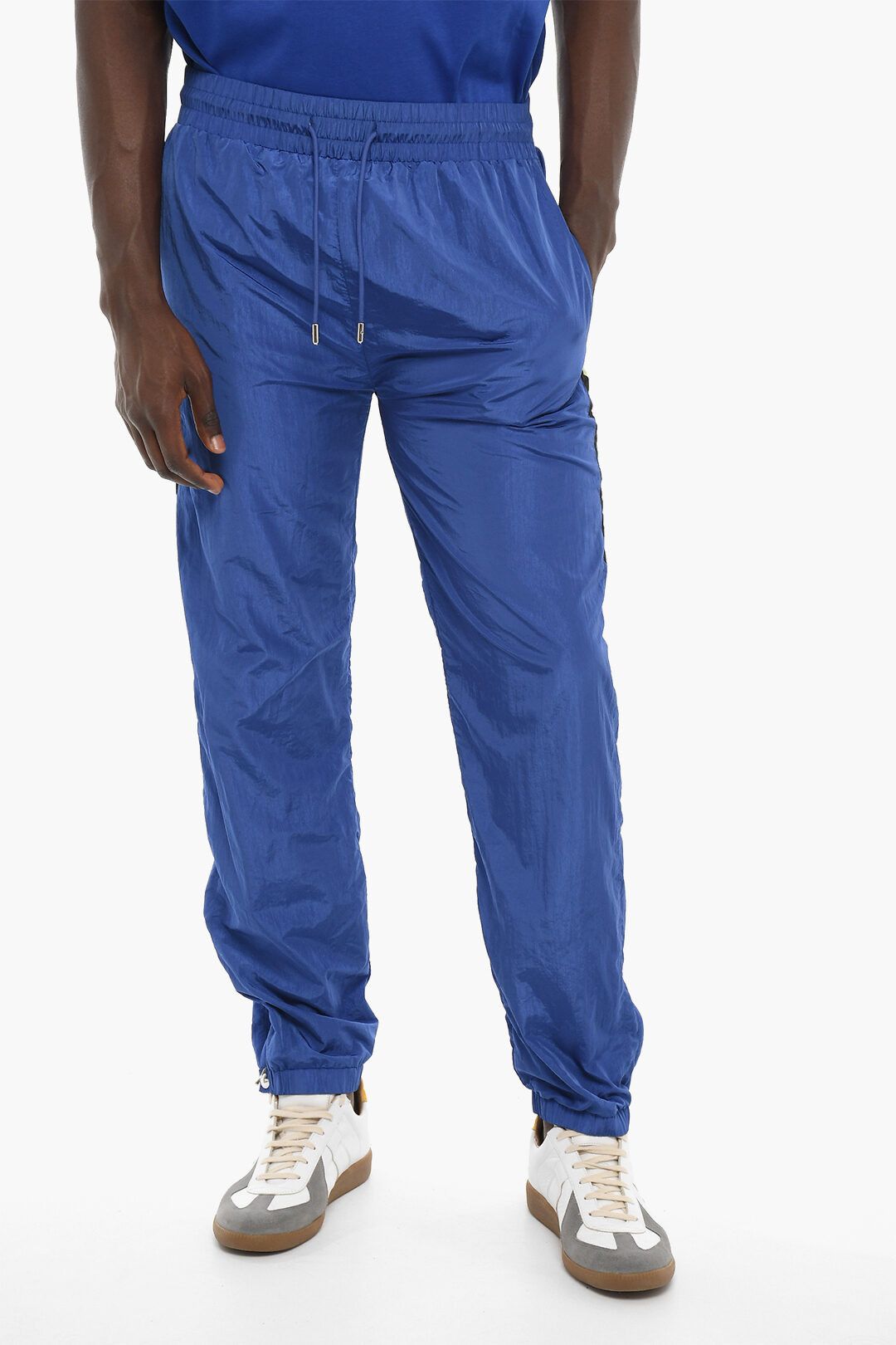 Nylon sweatpants men clearance