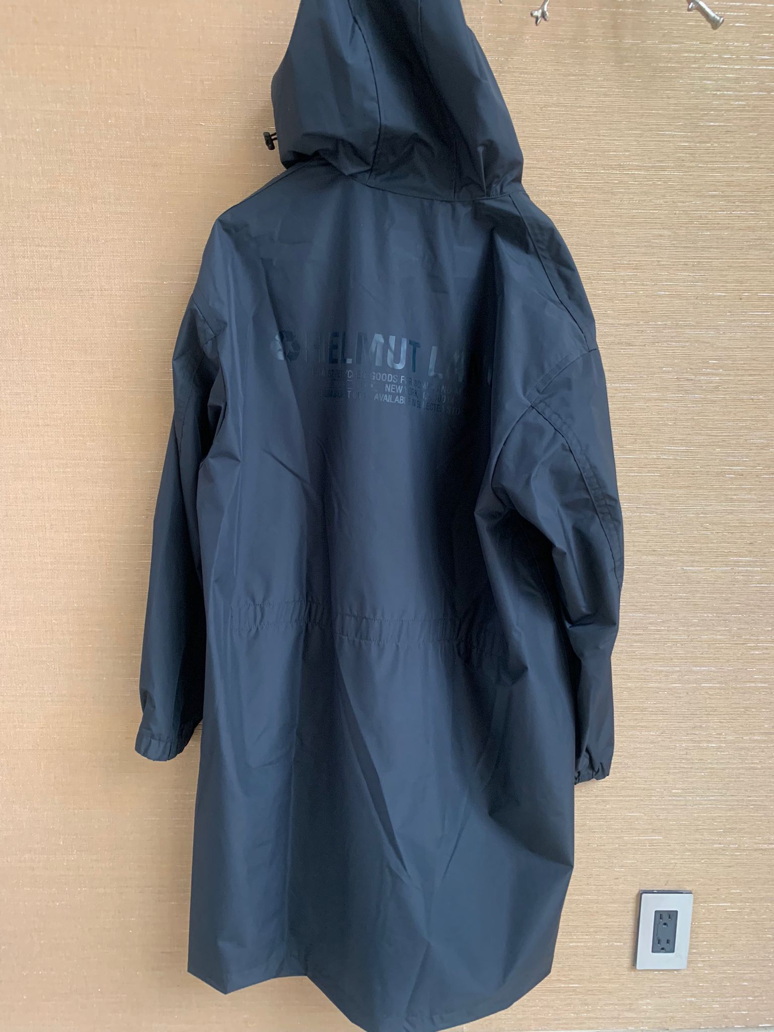 Helmut Lang Hooded Raincoat TOP DRWR