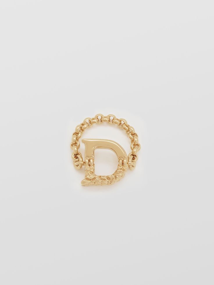 Chloe o1loc1c0424 Size Os Alphabet D Rings in Gold