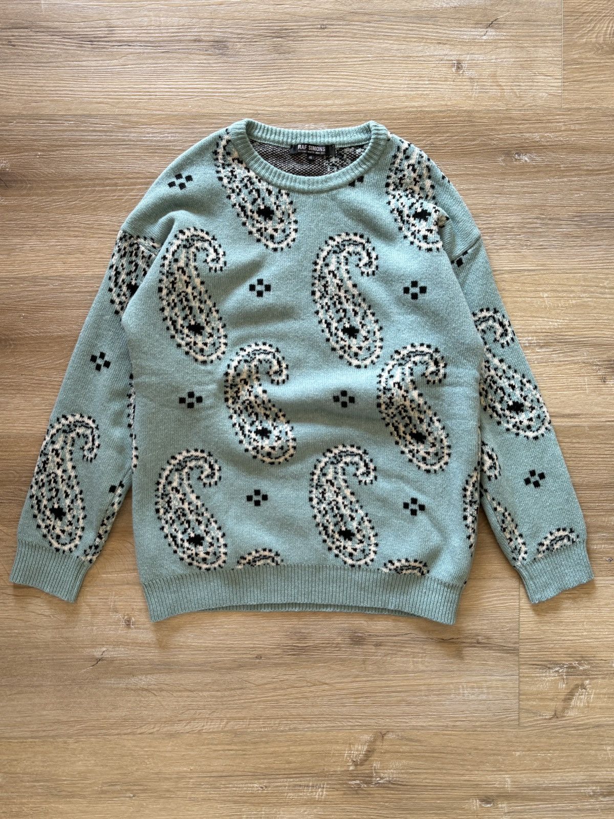 Raf Simons Paisley Sweater Waves AW04 | TOP DRWR