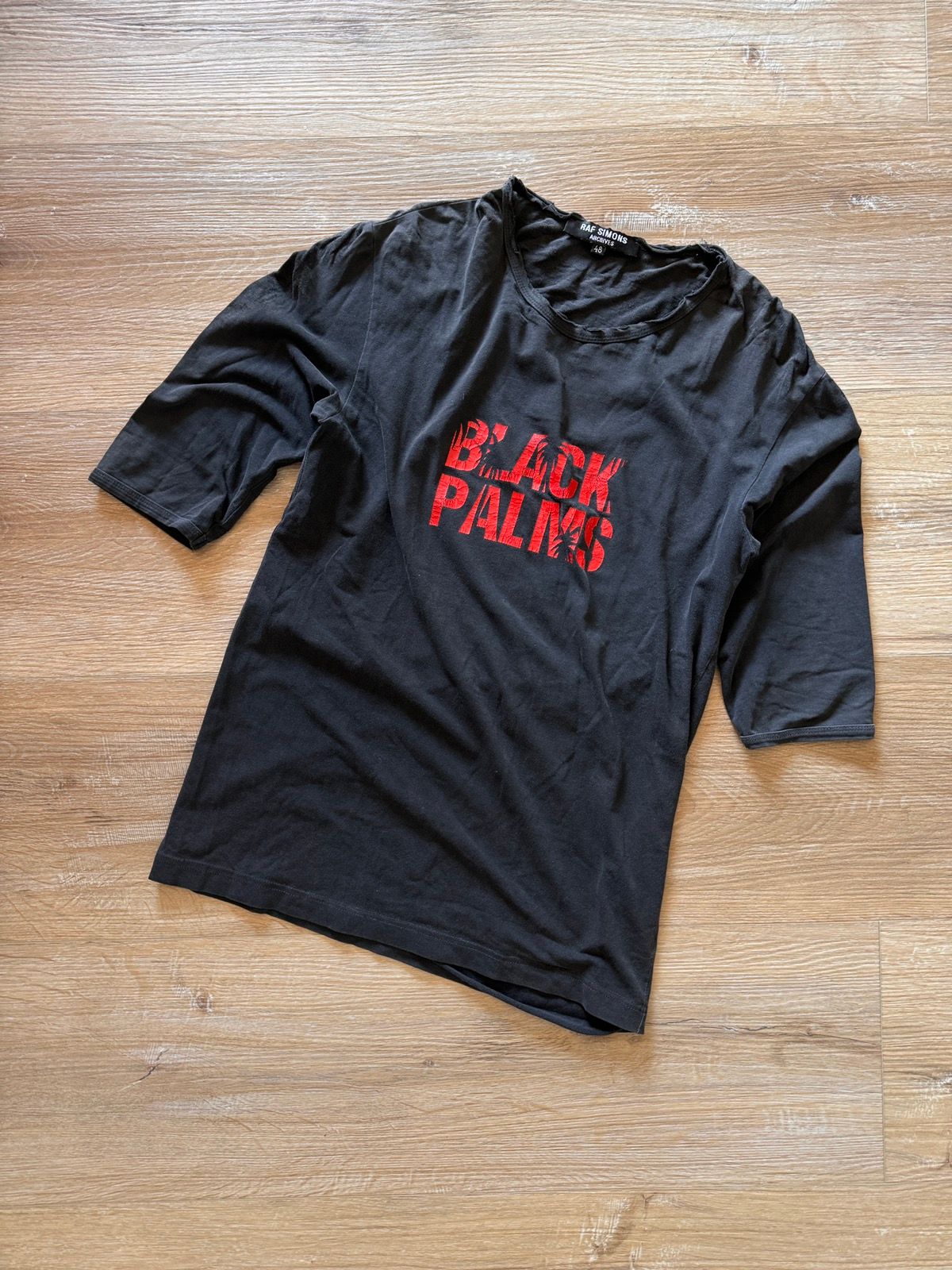RAF SIMONS 1998SS Black palms期 シャツ Raf Simons SS1998 Black Palms T-Shirt — Middleman Store