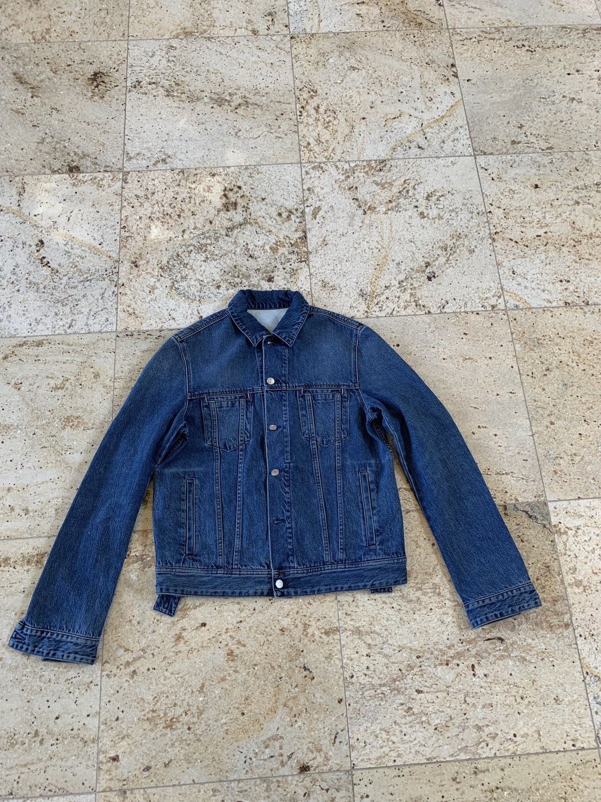 Acne Studios Pass Denim Jacket in Mid Blue TOP DRWR