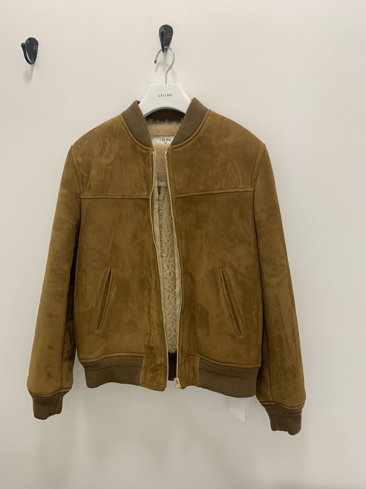Celine shearling jacket hotsell