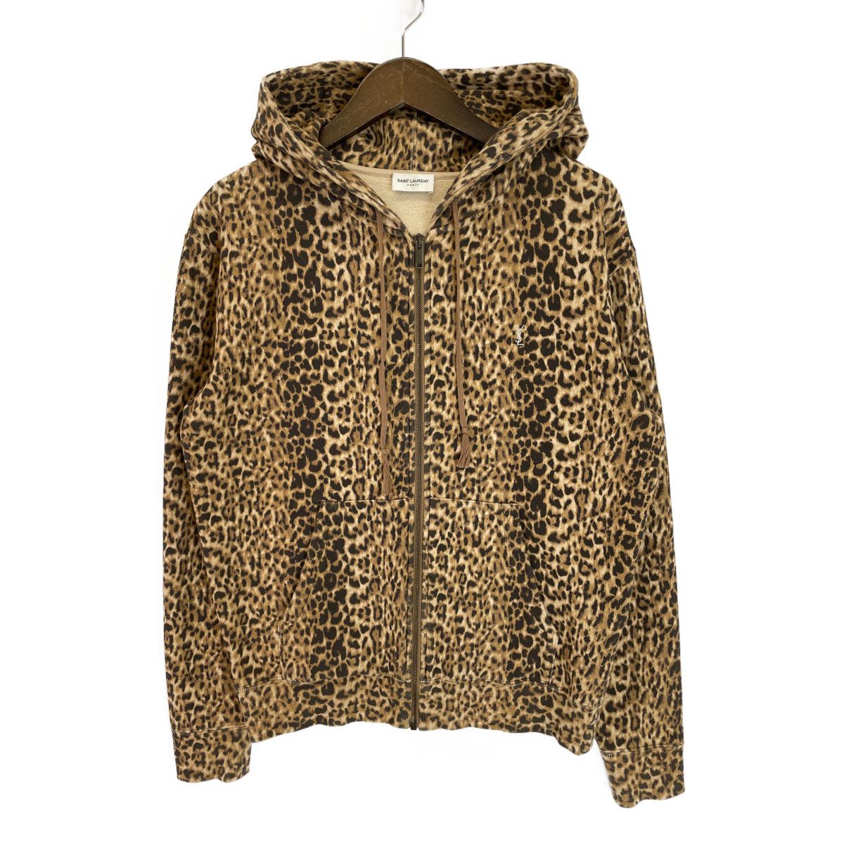 Saint Laurent Paris Saint Laurent Cheetah Zip Hoodie TOP DRWR