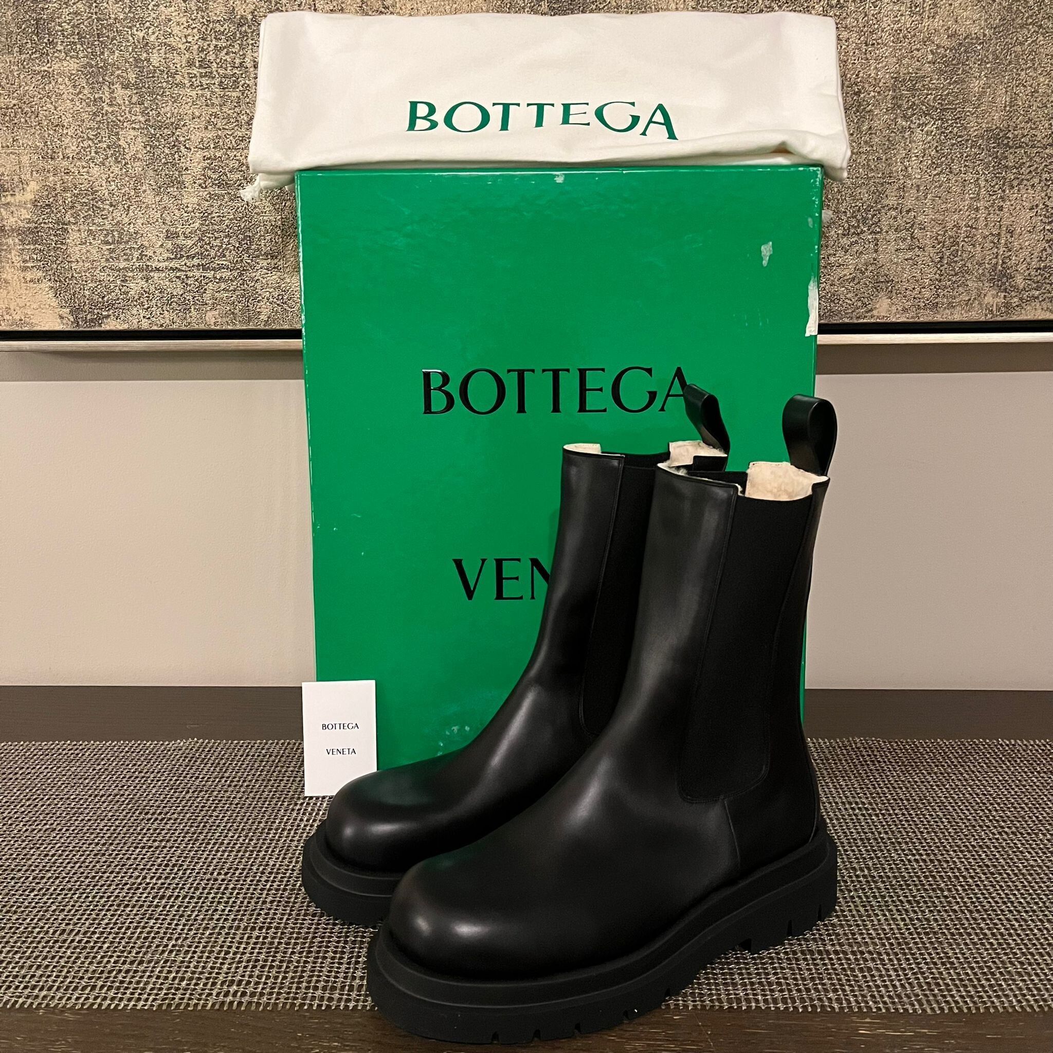 Bottega veneta shearling boots sales