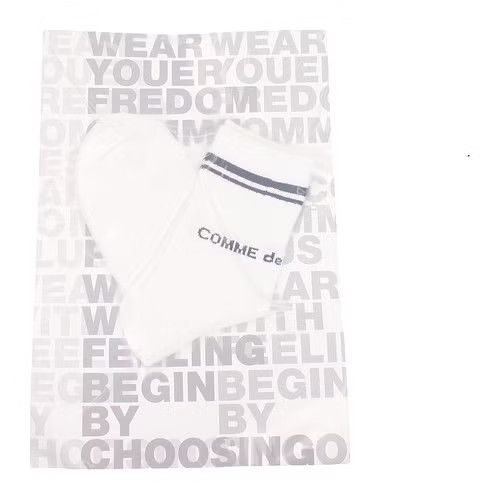 Comme des garcons socks white best sale