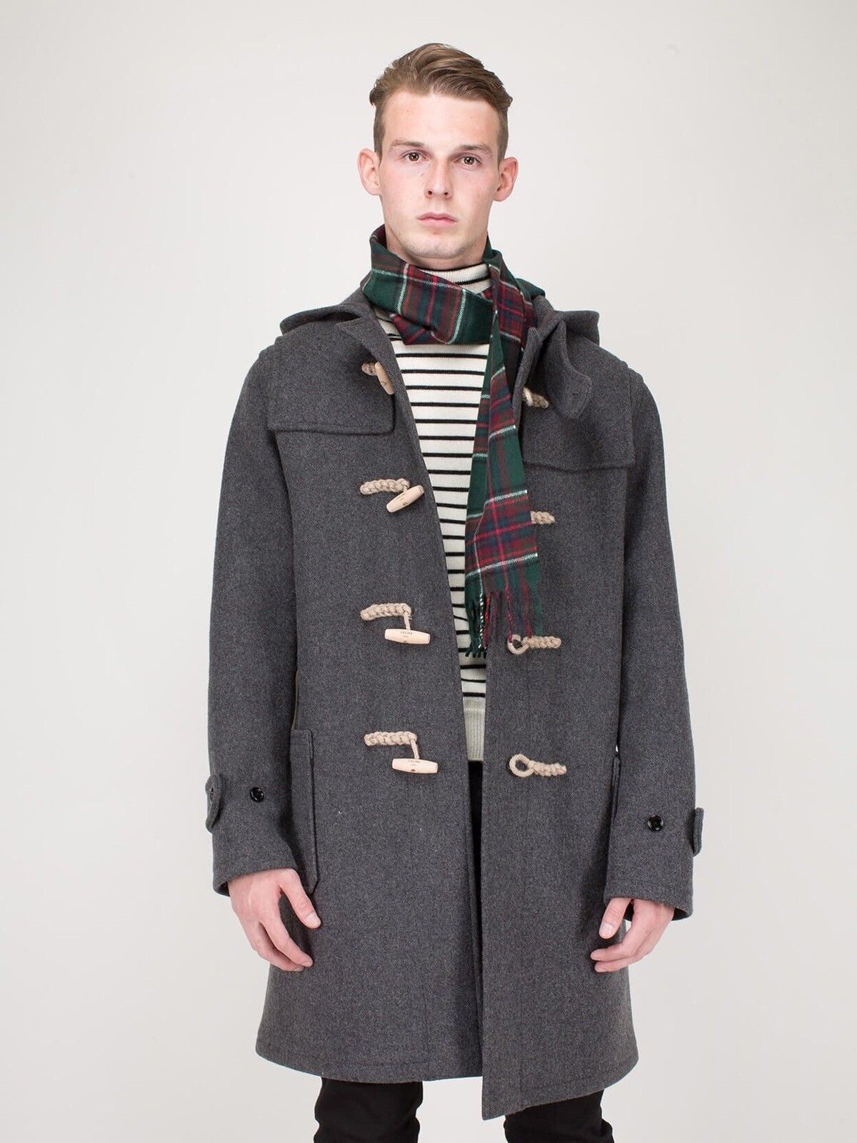 Grey toggle coat online