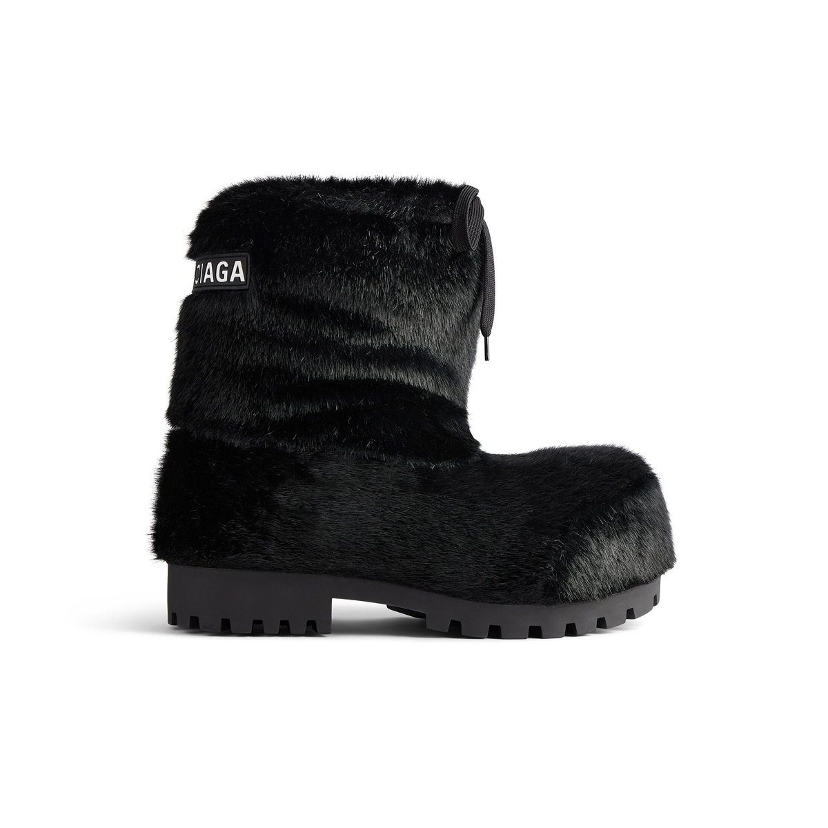 Balenciaga Skiwear Black Fur Ski Boots TOP DRWR