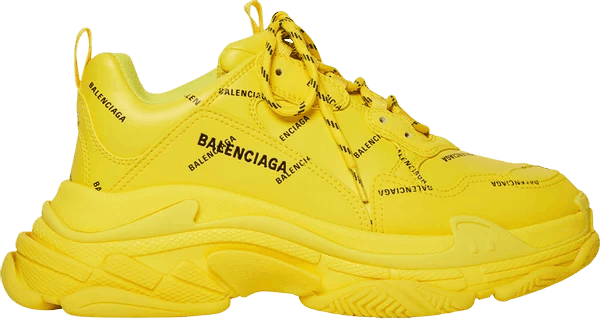 All yellow balenciaga triple s online