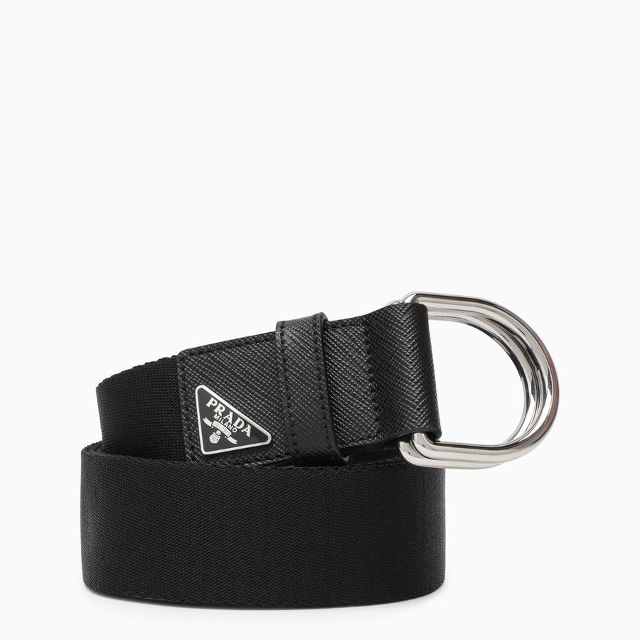 Prada o1d2blof0124 Belt in Black Size 95 TOP DRWR