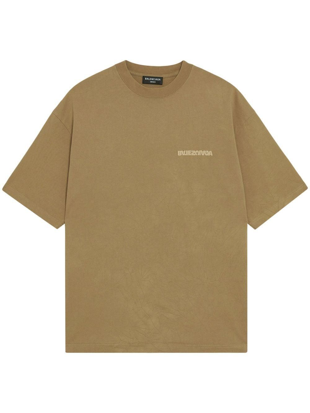 Balenciaga t shirt olive on sale