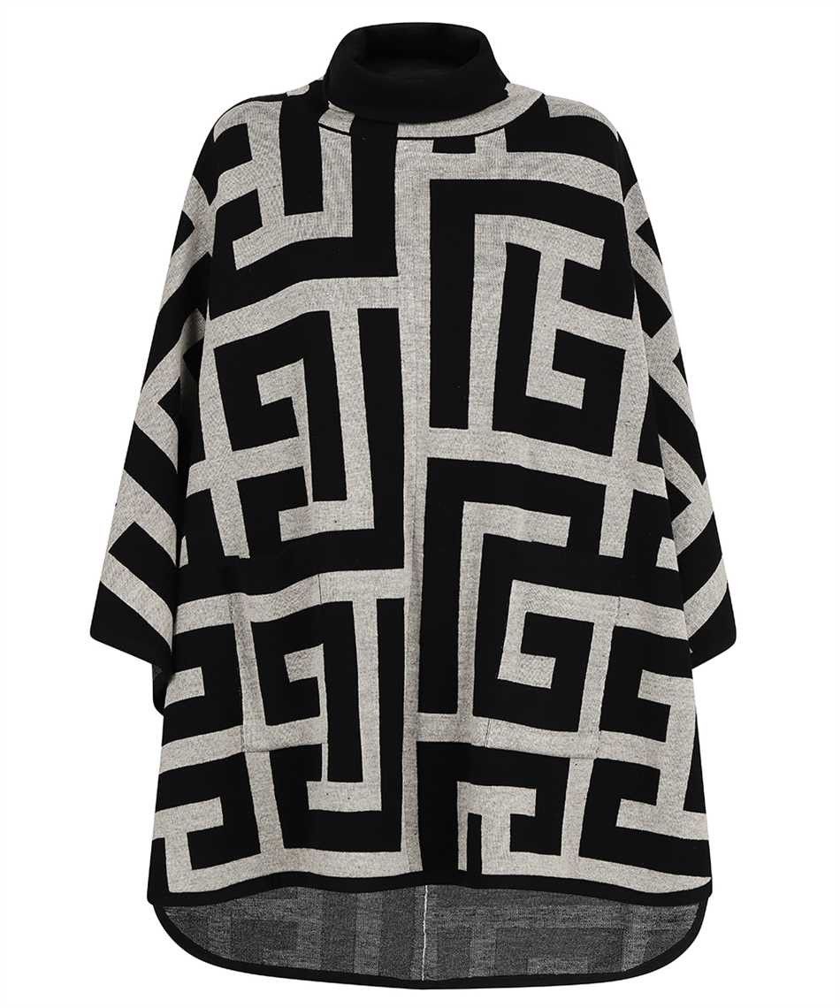 Fendi poncho black and white shop