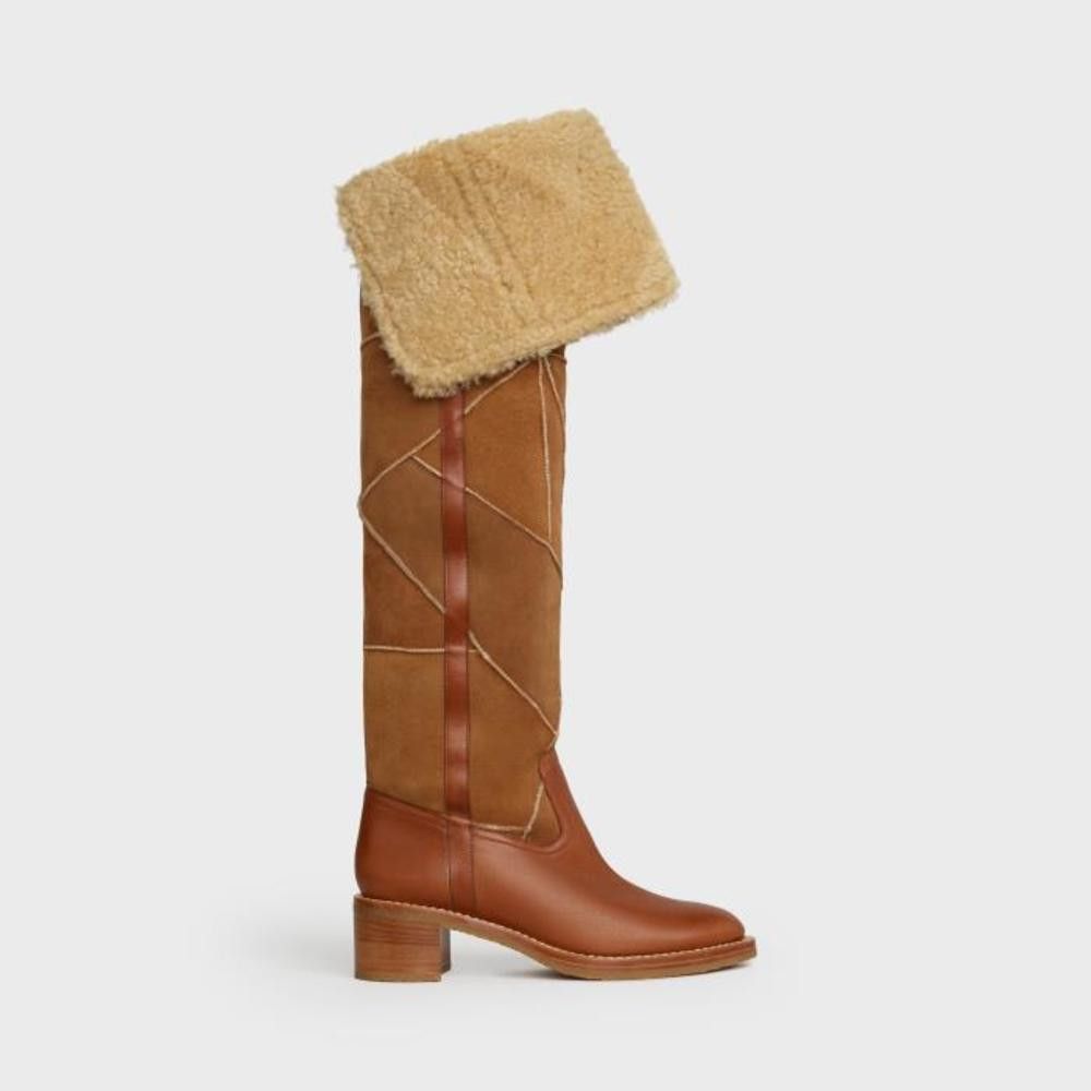 Celine shearling boots clearance