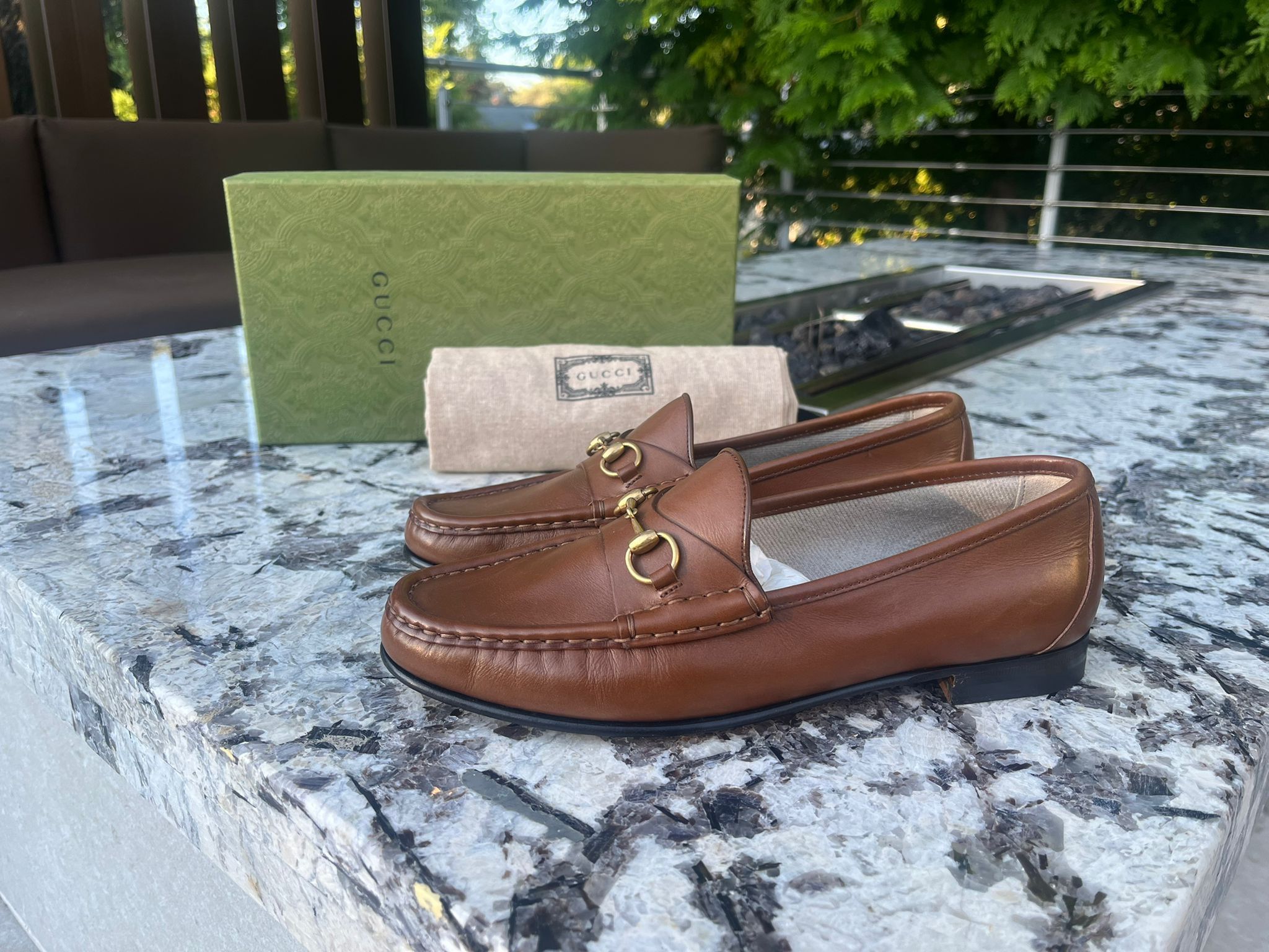 Gucci Horsebit Loafers in Light Brown TOP DRWR